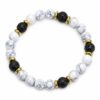 Balance Armband aus Howlit & Lava-Stein – Erdung, Ruhe & Stärke