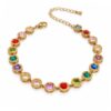 Zirkonia Armband Multicolor – 18K Gold PVD beschichtet – elegant & langlebig