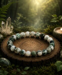 Kraftstein Armband – Baumachat – Harmonie, Erdung & Naturenergie