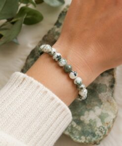 Kraftstein Armband – Baumachat – Harmonie, Erdung & Naturenergie
