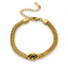 Evil Eye Armband – 18K PVD vergoldet – Schutzsymbol & Eleganz in Gold