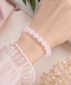 Kraftstein Armband – Rosenquarz – Liebe, Harmonie & Selbstliebe