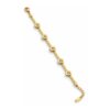 Golden Five – Schlangenketten-Armband mit 5 Kristallen | 18K Gold PVD